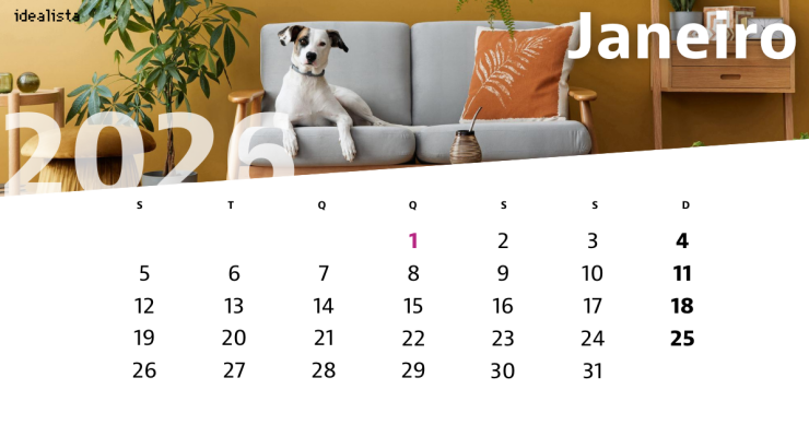 calendário de janeiro