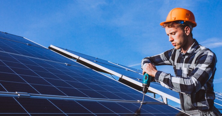 Instalação de painéis solares