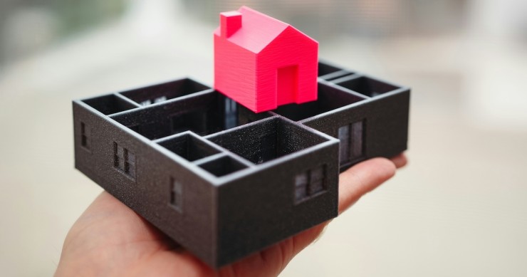 modelo de casa em 3D