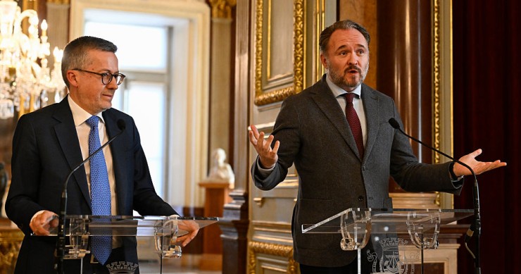 Dan Jørgensen e Carlos Moedas