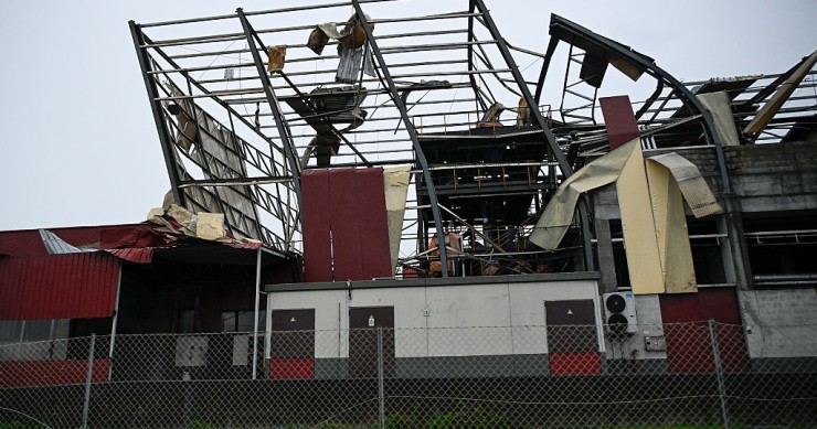 Empresas destruídas pela tempestade