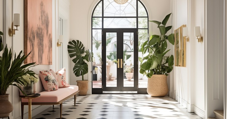 decoração hall de entrada