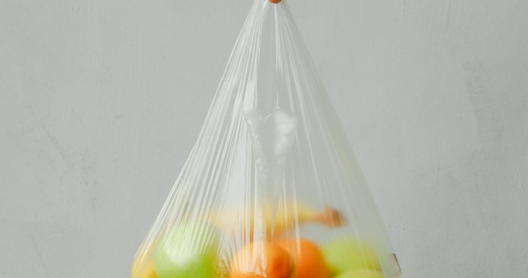 sacos transparentes de frutas