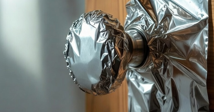 Por qué usar papel de aluminio en los picaportes 