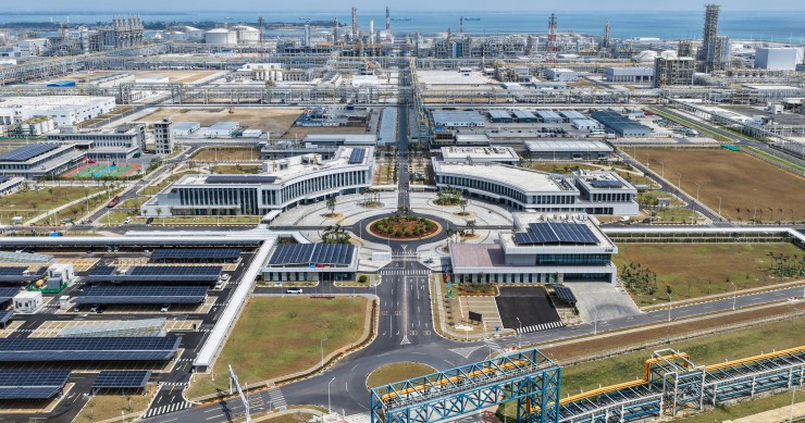 Complexo industrial na China