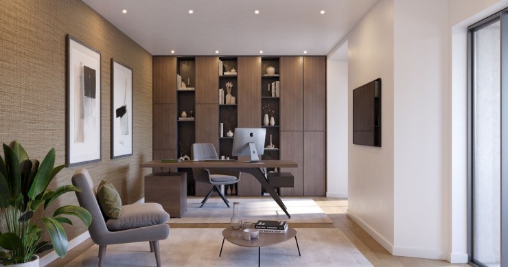 Casas novas com escritório