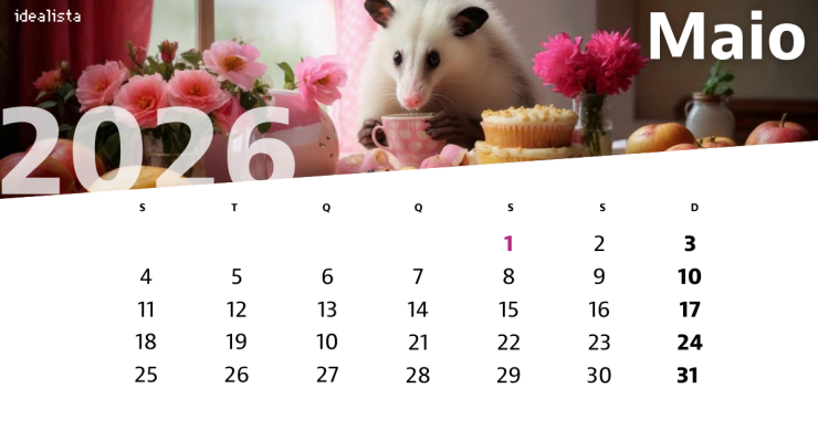 Calendário de maio