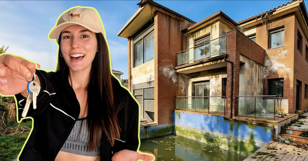 YouTuber espanhola compra mansão abandonada para renovação total