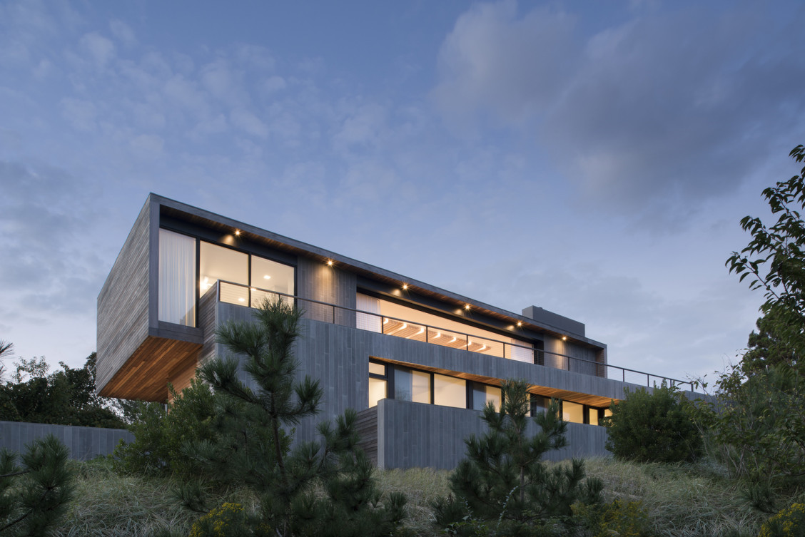 A casa fica em Montauk, EUA