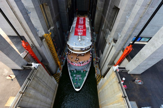 O maior elevador de barcos