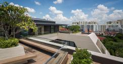 Os terraços da mansão