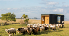 A casa pré-fabricada multiusos