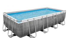 piscinas acima do solo com estrtutura