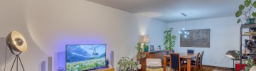 sala moderna com leds