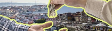 Preço das casas nas zonas de Lisboa e Porto