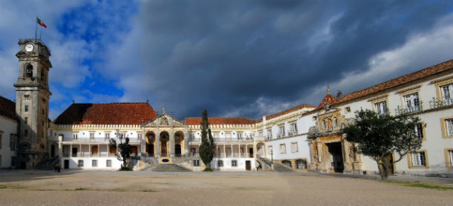 vista geral da universidade de coimbra