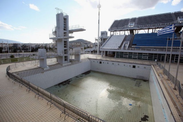 a piscina olímpica nos jogos olímpicos de atenas 2004