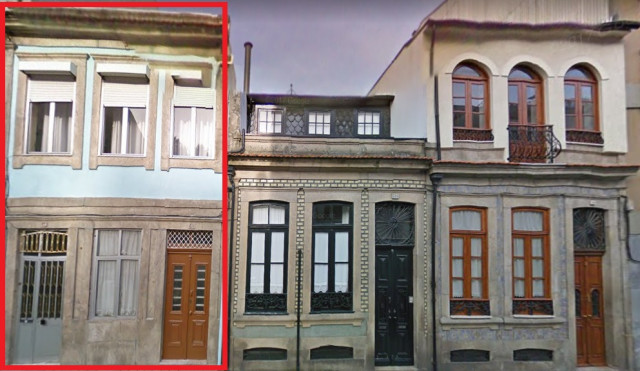 Este imóvel no Porto, na Rua Anselmo Braancamp 540-544, vai a hasta pública por 136.000 euros / Google Maps