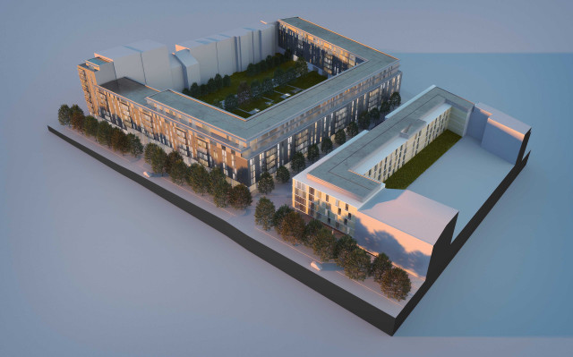 Maquete do projeto imobiliário / TPG Real Estate e Round Hill Capital