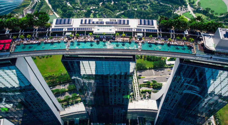 A vista magnífica sobre a cidade