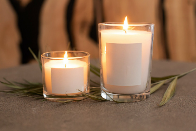 Velas brancas para purificar o ar