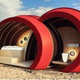 shelter, a escultura onde se pode dormir em vila nova da barquinha