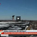 Fazer esqui e parkour numa cidade com mais de 70 mil edifícios abandonados (vídeo)