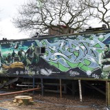 Atrelado decorado por Banksy vendido em leilão por 600 mil euros