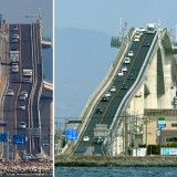 A ponte japonesa que parece uma autêntica montanha russa 