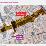 O projeto para a criação da Via Central (Foto: Público).