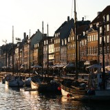 Vista panorâmica de Copenhaga, Dinamarca.