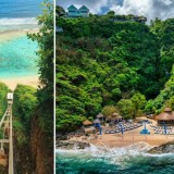 Karma Kandara Beach: Da cama à praia após descer um penhasco de 85 metros de funicular 