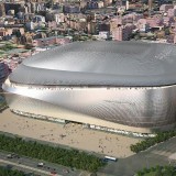Maqueta da remodelação do Santiago Bernabéu, apresentada em 2014 (Foto: Cinco Días).