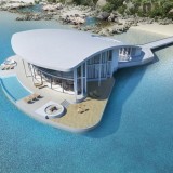 Uma espetacular casa de luxo flutuante em forma de raia... 