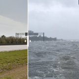 O antes e depois de Houston após a passagem do furacão Harvey