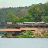 Uma ilha privada à venda por 12,6 milhões com tesouro: uma mansão de Frank Lloyd-Wright