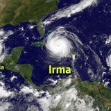O antes e depois da Ilha de San Martín após a passagem do furacão Irma