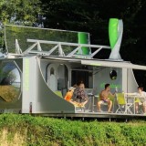 Uma casa do século XXI: a primeira caravana que gira 360 graus para obter energia solar