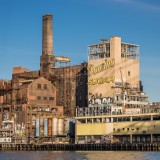 A antiga refinaria de açúcar, em Brooklyn 