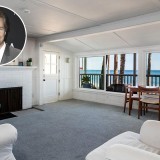 A sala de estar da casa de Edward Norton