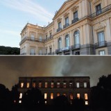 O antes e depois do Museu Nacional do Rio de Janeiro destruído pelo fogo