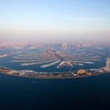 Vista aérea da Palm Jumeirah