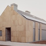 Uma casa linda e sustentável construída apenas com madeira, cortiça e palha