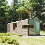 Casa pré-fabricada inspirada no Minecraft