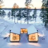 Resort de casas pré-fabricadas na Finlândia