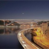 Construção de ponte sobre o Douro