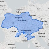 Assim é a Ucrânia no mapa da Europa