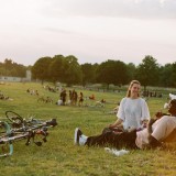 Parque verde na Feira popular de Lisboa