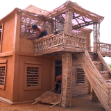 casa construída de lama