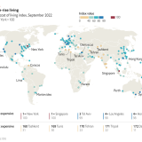 As cidades mais e menos caras do mundo